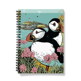 Clifftop Puffins Notebook