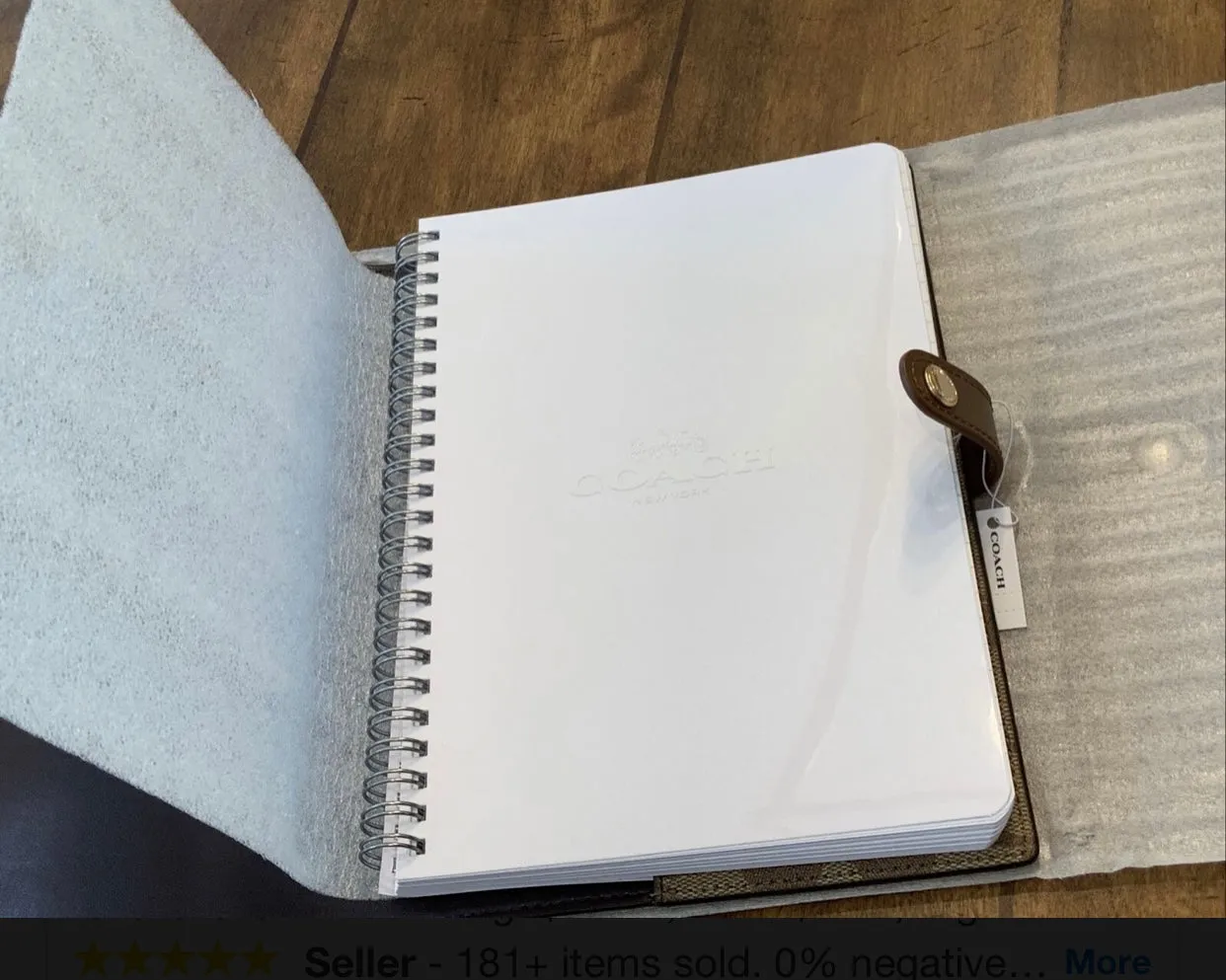 Coach Notebook in Signature Canvas