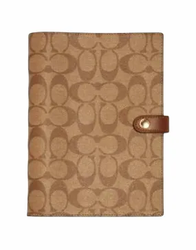 Coach Notebook in Signature Canvas