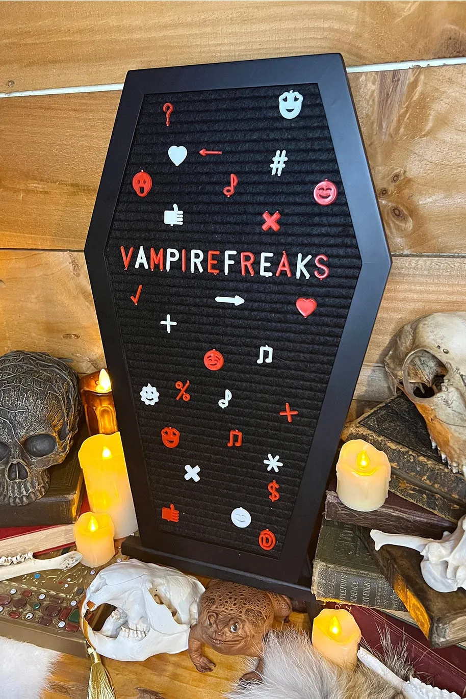 Coffin Letter Board by VampireFreaks