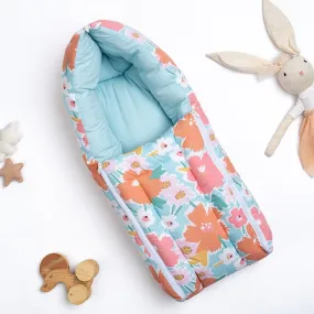 Cotton Carrier Nest / sleeping bag, Bold Floral ( Newborn - 3 Months)