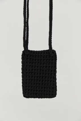 Crochet shoulders bag - Black