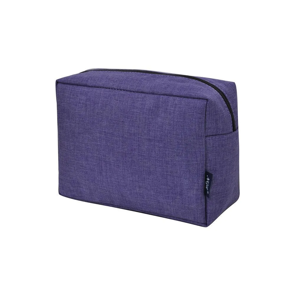 Crosshatch Purple NGIL Large Cosmetic Travel Pouch