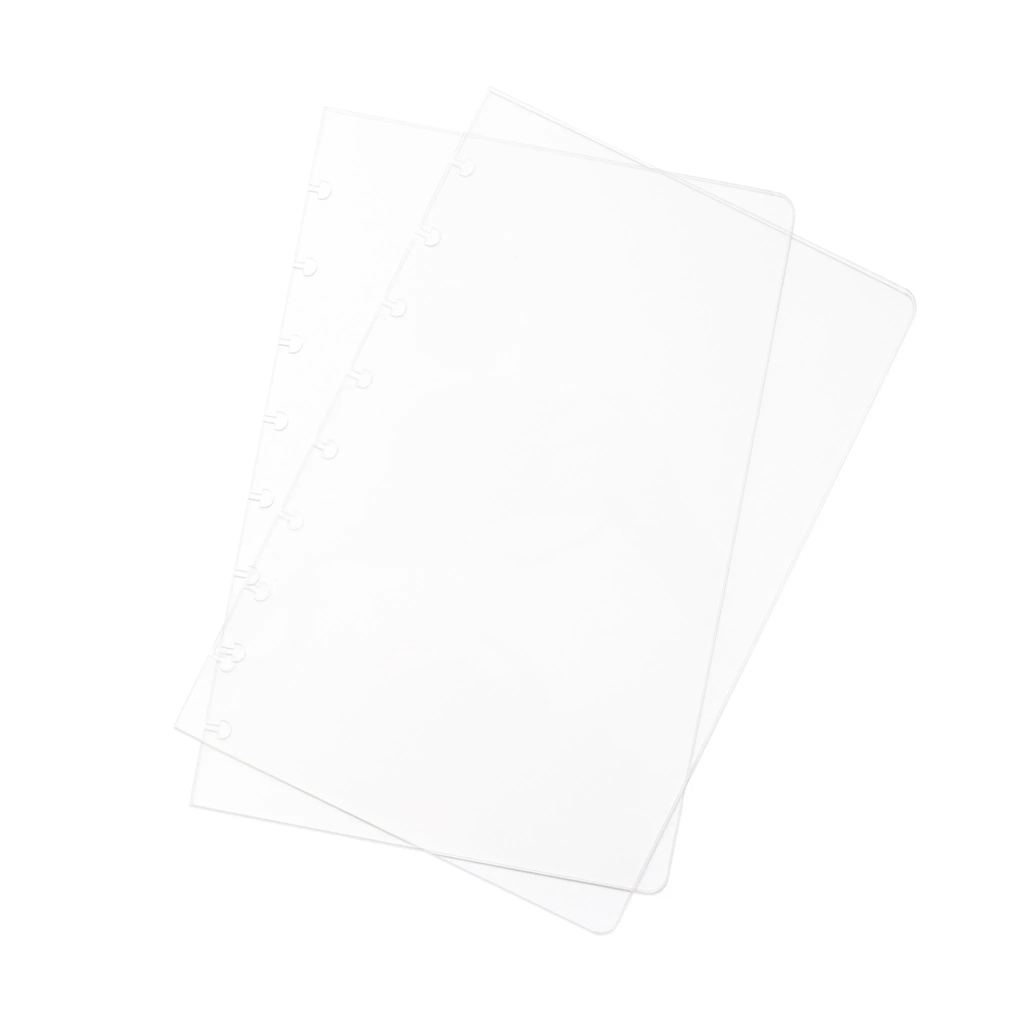 Crystal Clear Discbound Notebook Cover | Half Letter