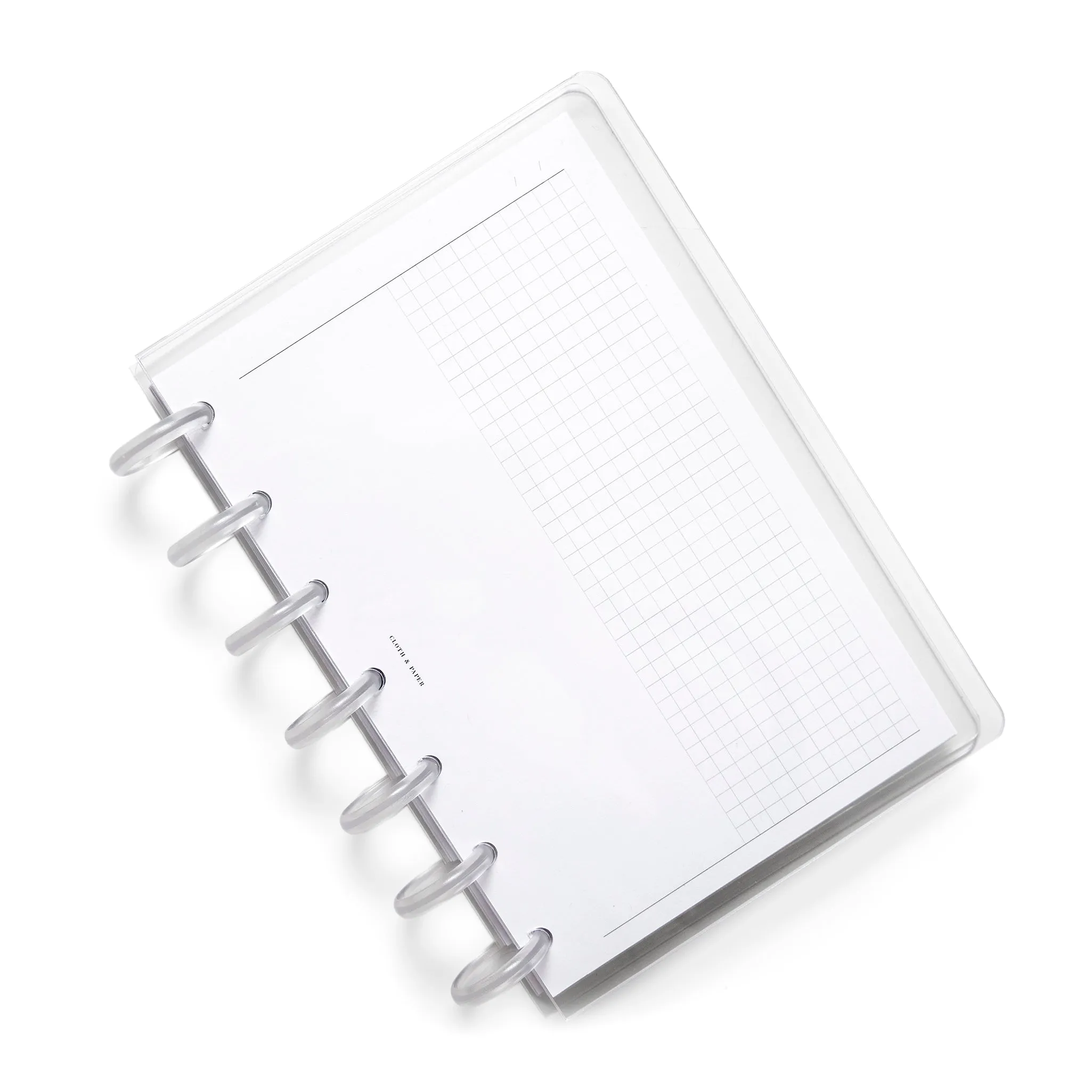 Crystal Clear Discbound Notebook Cover | HP Mini