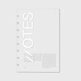 Crystal Clear Notebook Cover | Notes | Half Letter