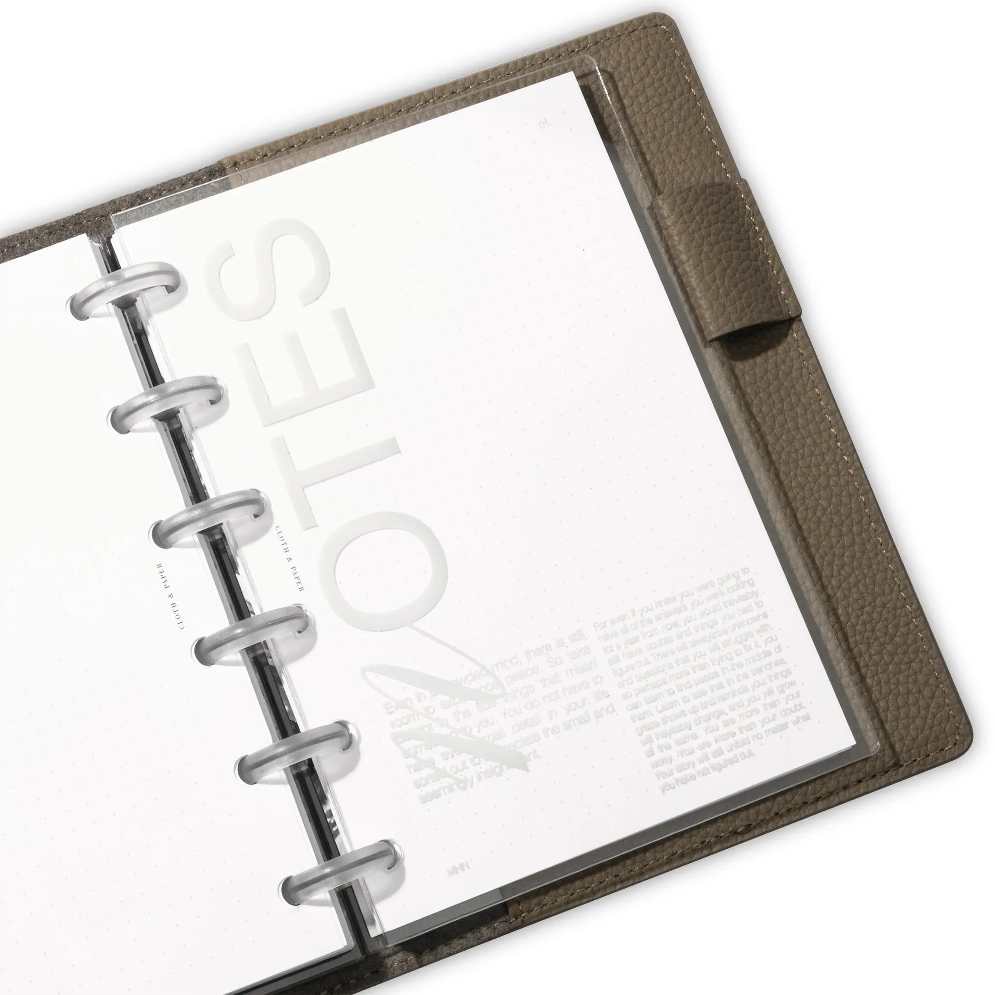 Crystal Clear Notebook Cover | Notes | Half Letter