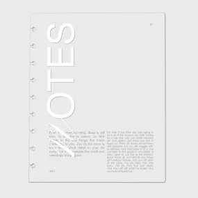 Crystal Clear Notebook Cover | Notes | HP Classic