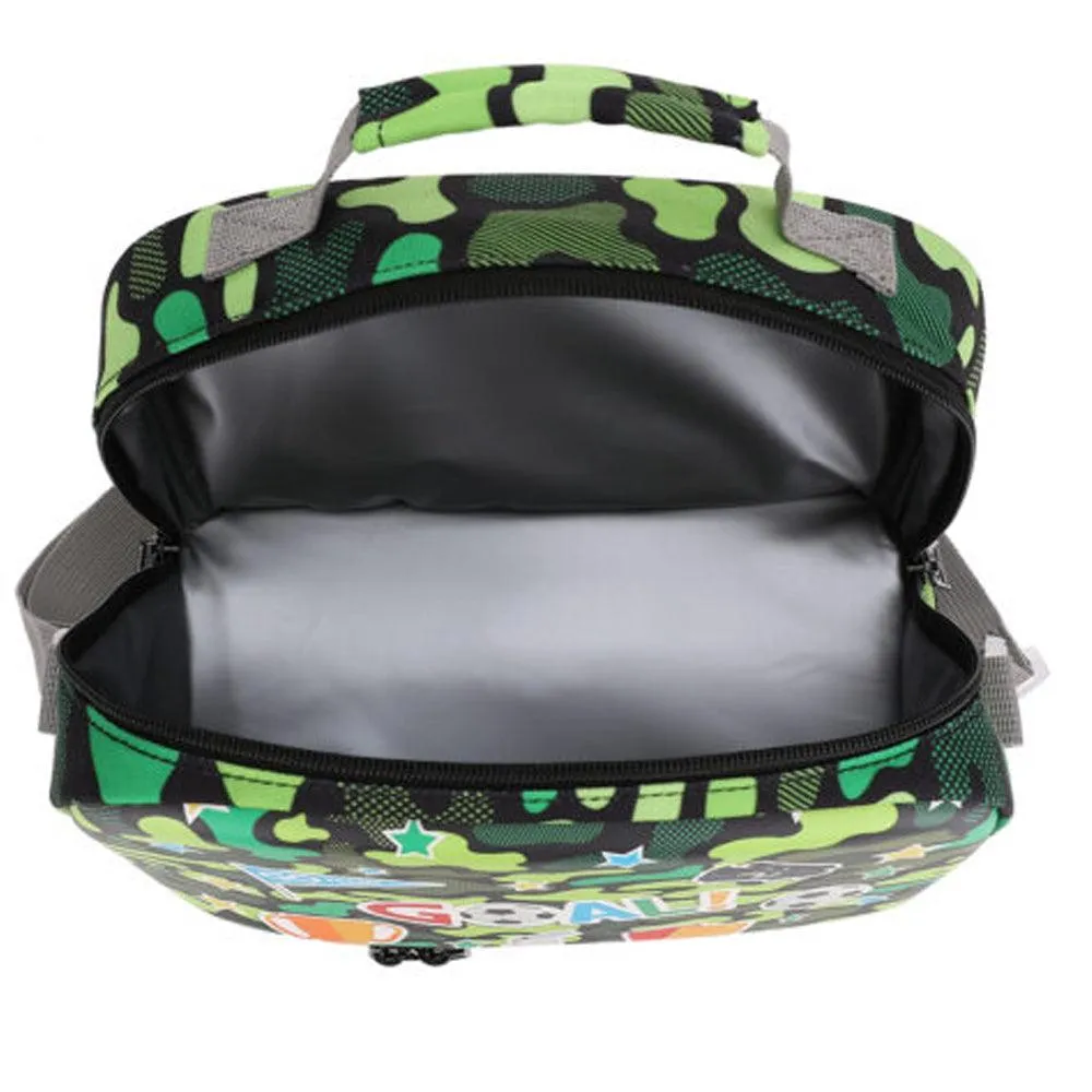 CUBS FOOTBALL GREEN CAMO HARD TOP LUNCH BAG