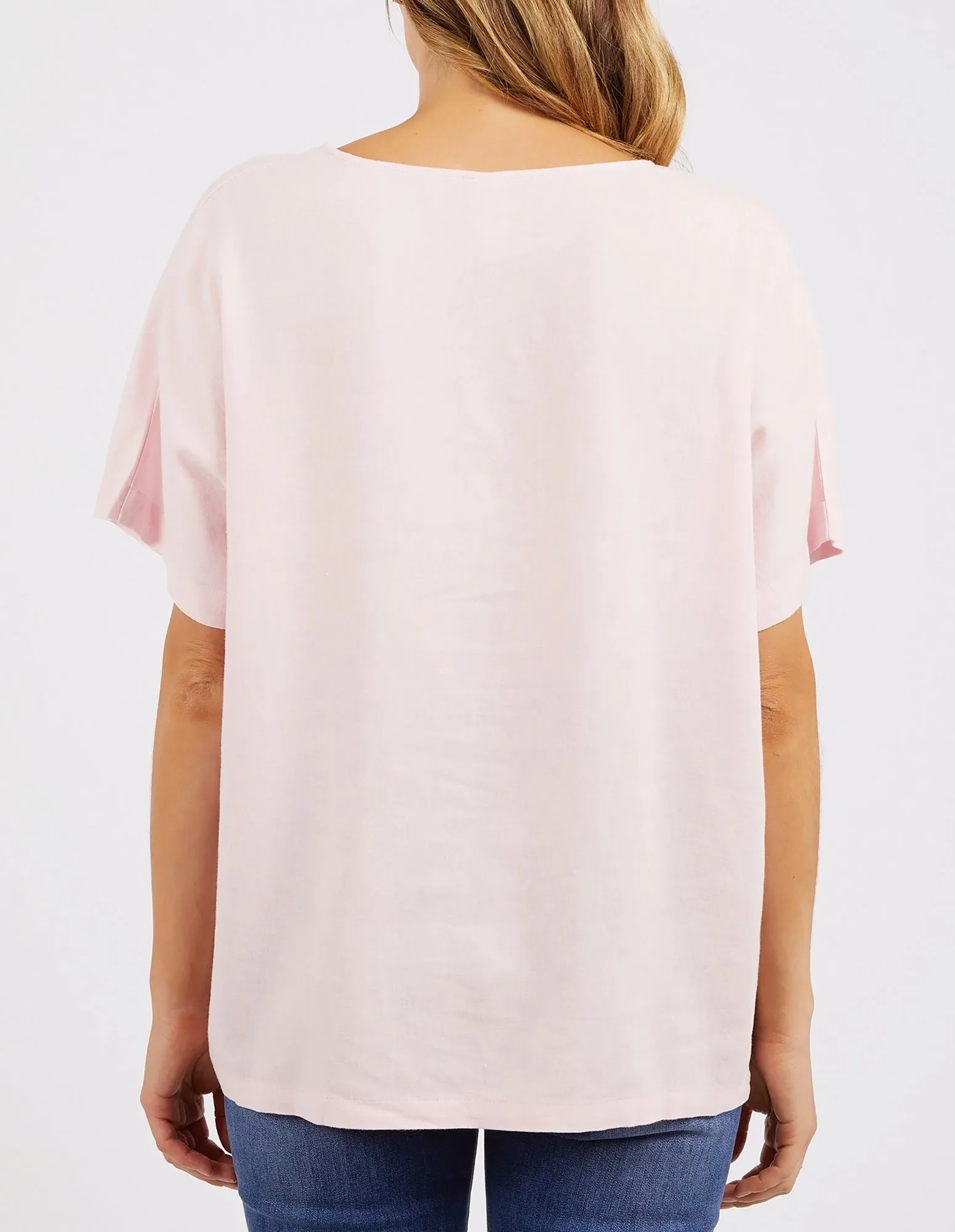 Curtis Woven Short Sleeve Tee Splendid Pink