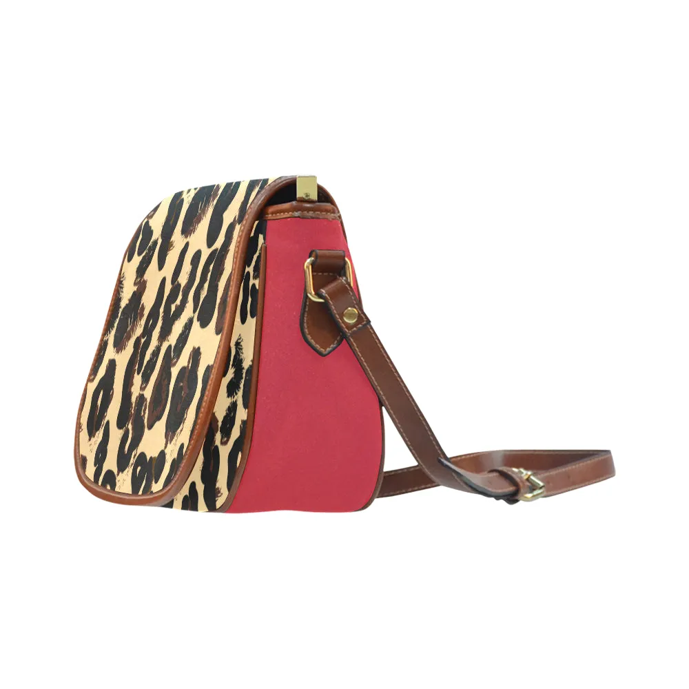 Custom Order - Carly Crossbody Bag (AMMA JO Cheetah with Red Pop)