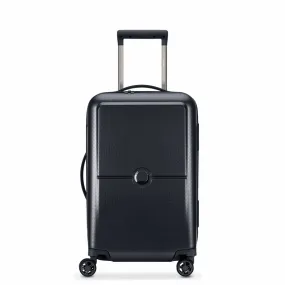 Delsey Suitcase Turenne 55Cm 4 Double Wheels Trolley Case Black