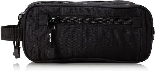 Derek Alexander Nylon Toiletry Bag Two Top Zip