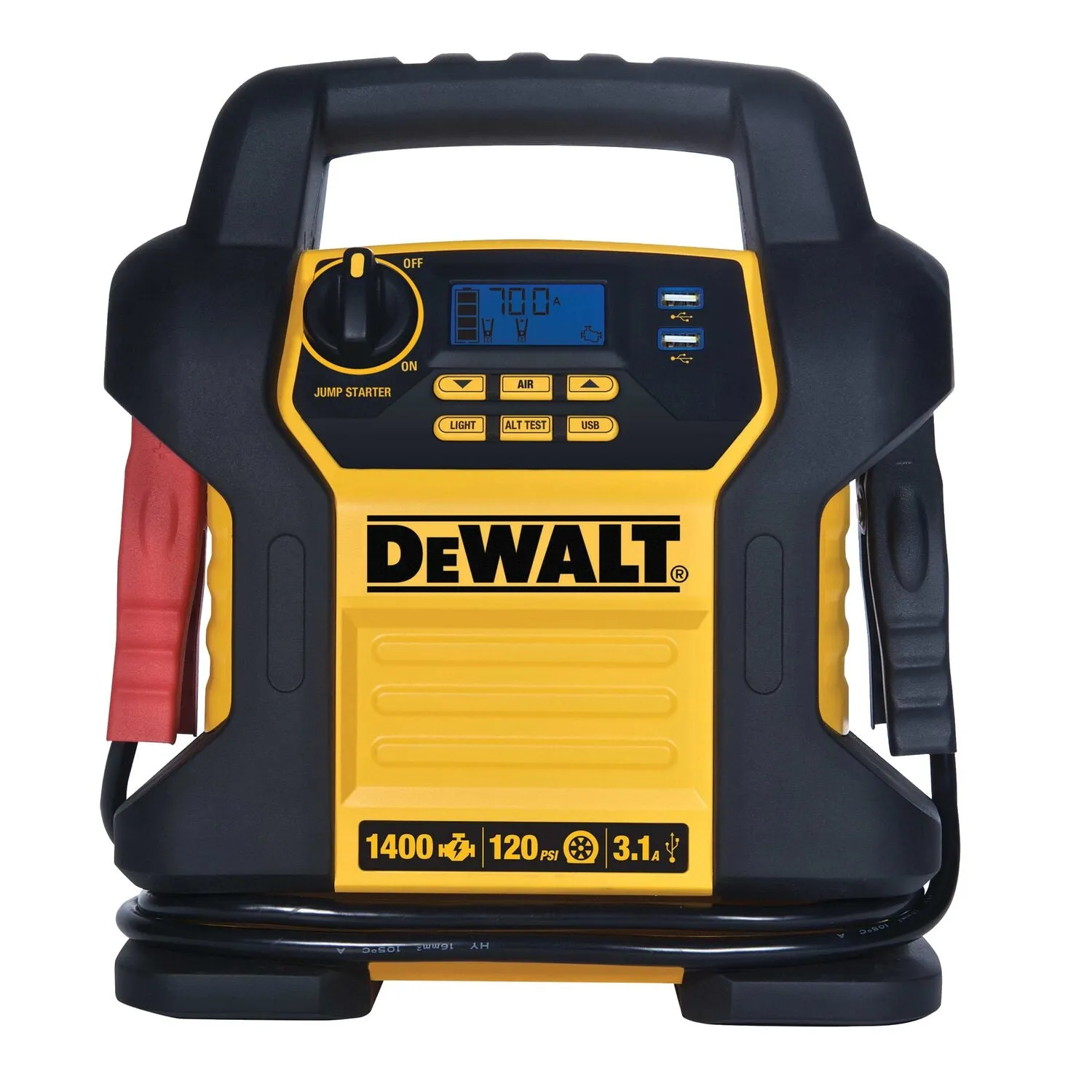 DEWALT DXAEJ14-CA -  1600 Peak Amp Jump Starter with Digital Compressor and USB Power Bank