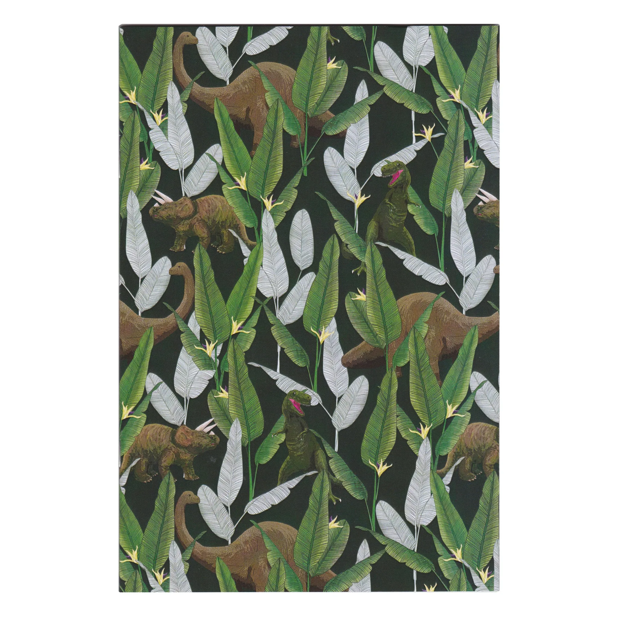 Dinosaur Jungle Green - A5 Notebook