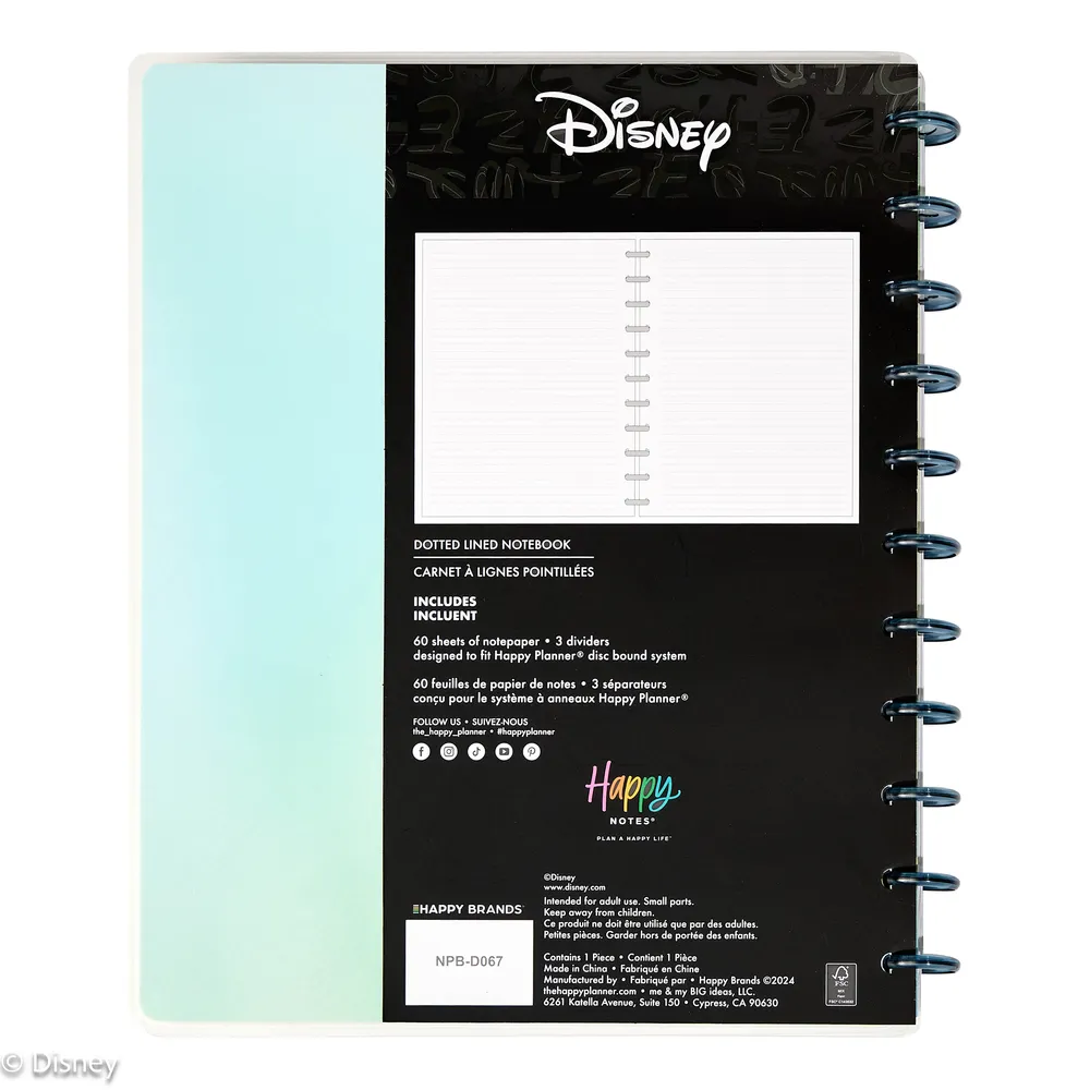 Disney Tinker Bell Stay Sparkly - Dotted Lined Big Notebook - 60 Sheets