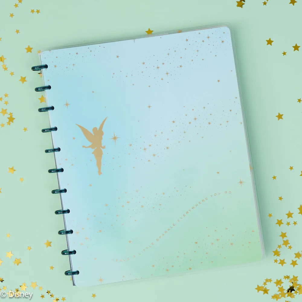 Disney Tinker Bell Stay Sparkly - Dotted Lined Big Notebook - 60 Sheets