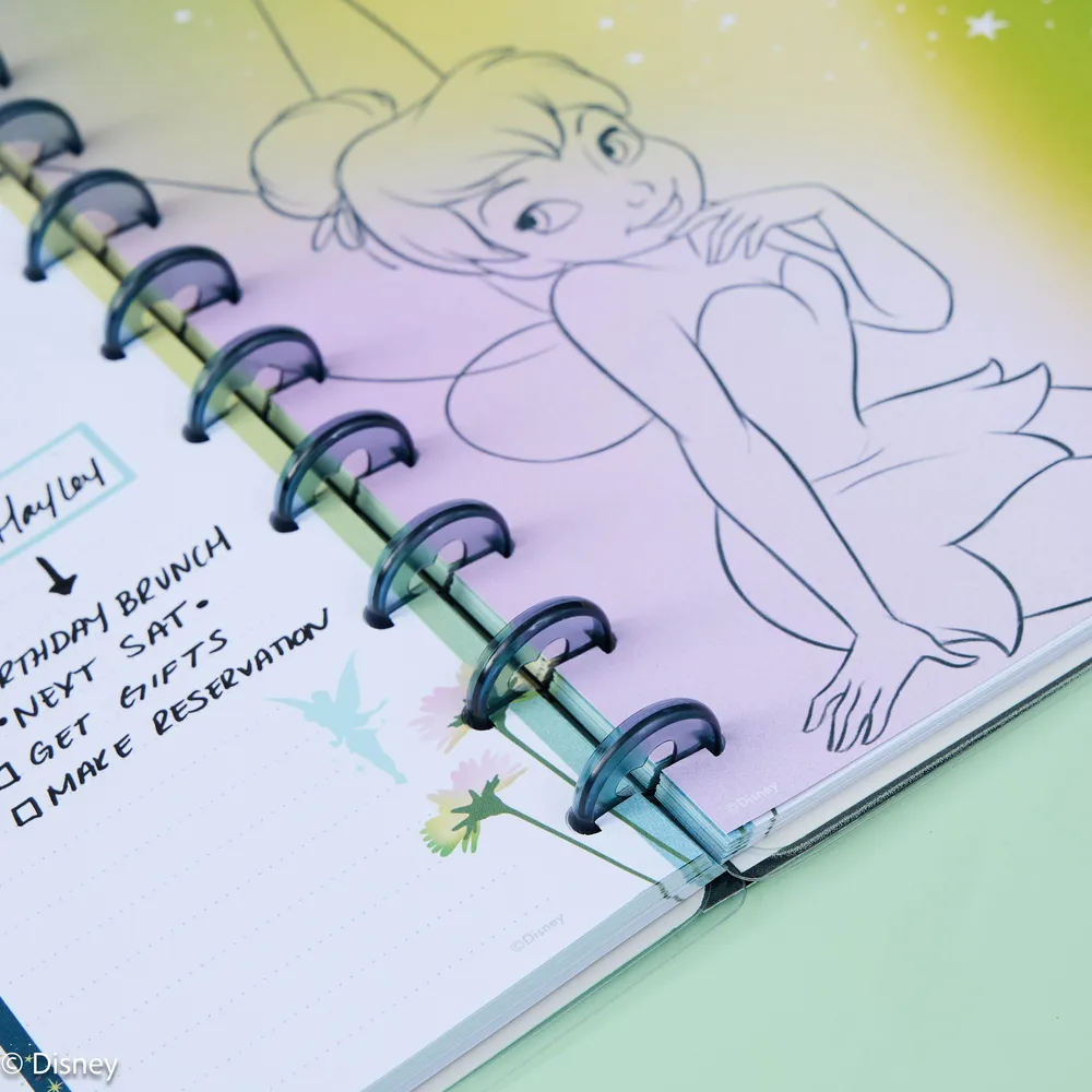 Disney Tinker Bell Stay Sparkly - Dotted Lined Big Notebook - 60 Sheets