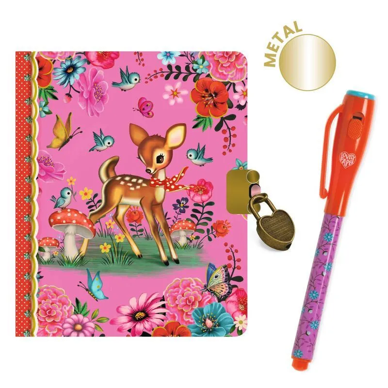 Djeco - Fiona Little Secret Notebook with Magic Pen