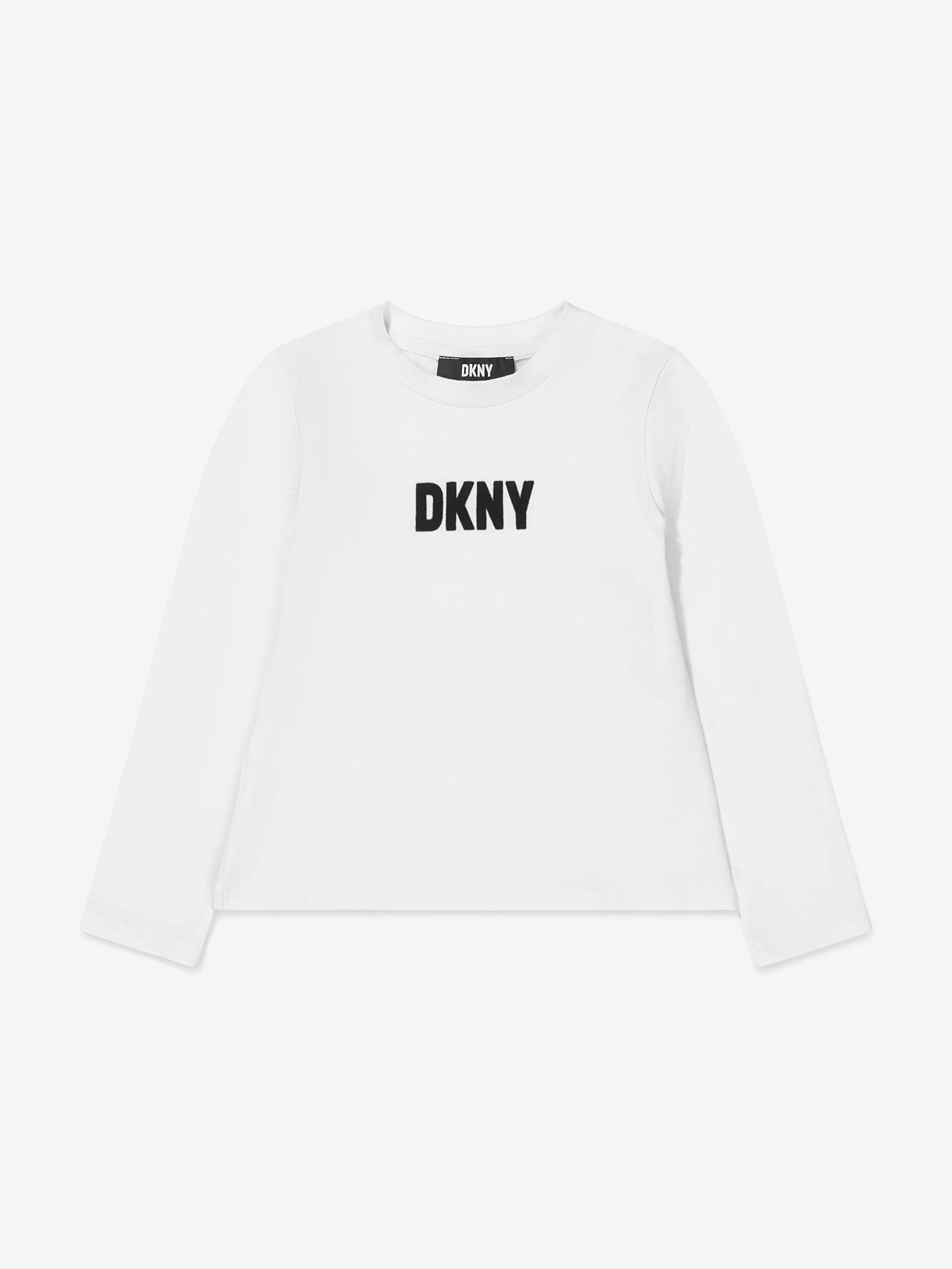 DKNY Girls Organic Cotton Long Sleeve T-Shirt