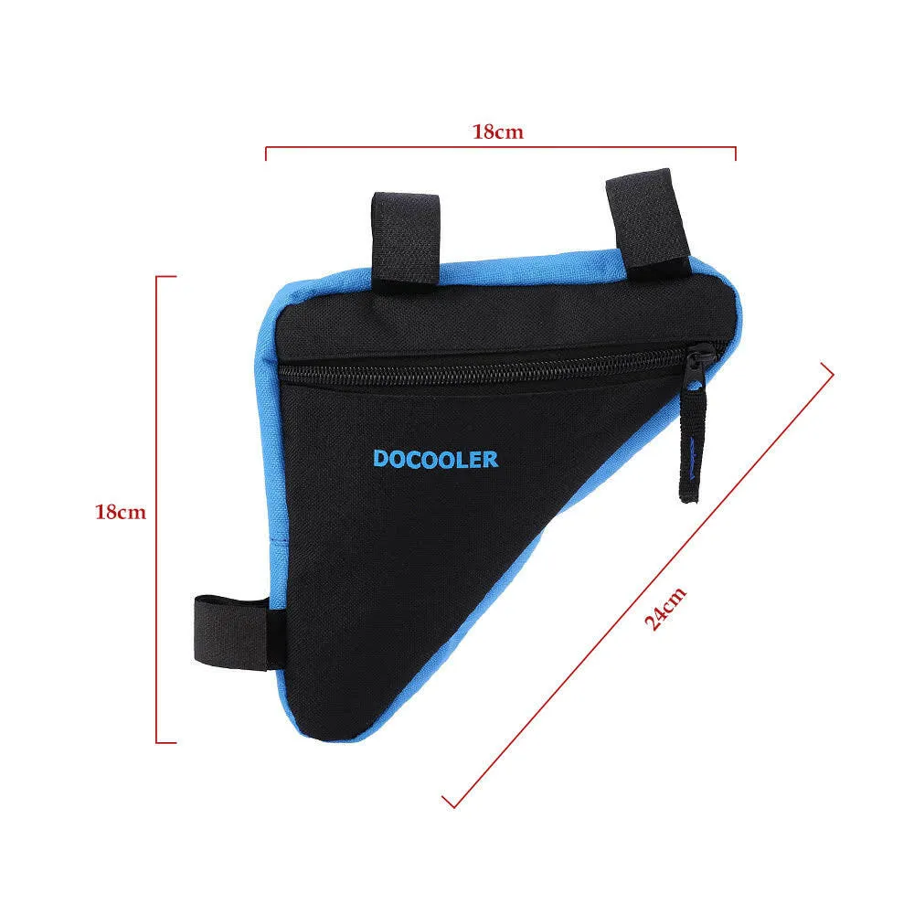 Docooler Triangle Cycling Bike Bicycle Front Saddle Tube Frame Pouch Bag Holder Outdoor Bag