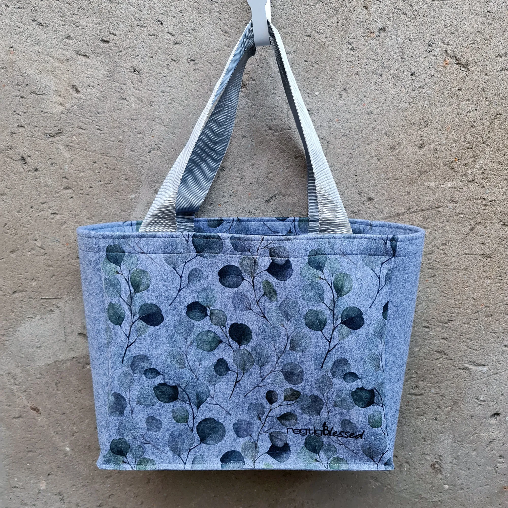 Dreamy Eucalyptus - Recycled Felt Teacher Bag