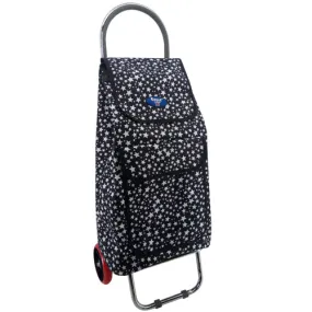 Eagle London 2 Wheel Folding Shopping Trolley - Stars & Polka Dots