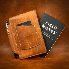 English Tan Notebook / Passport Sleeve in Horween Leather | Ready to Ship