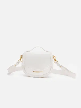 EP YAYING Cowhide Crossbody Saddle Bag