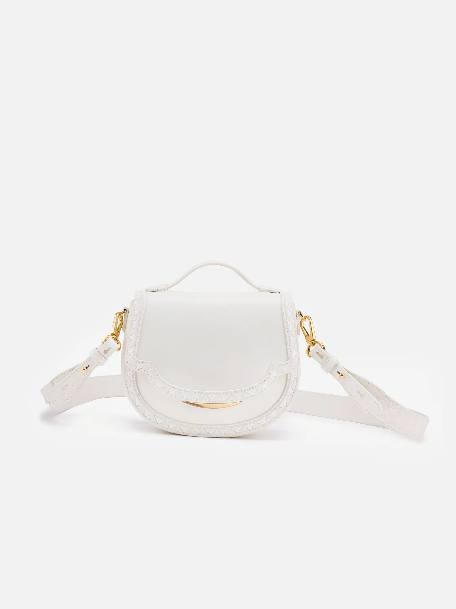 EP YAYING Cowhide Crossbody Saddle Bag