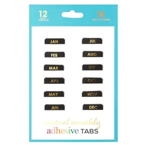 Erin Condren Neutral Monthly Adhesive Tabs