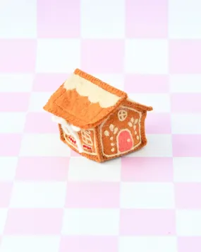 Felt Gingerbread House - Pink Door