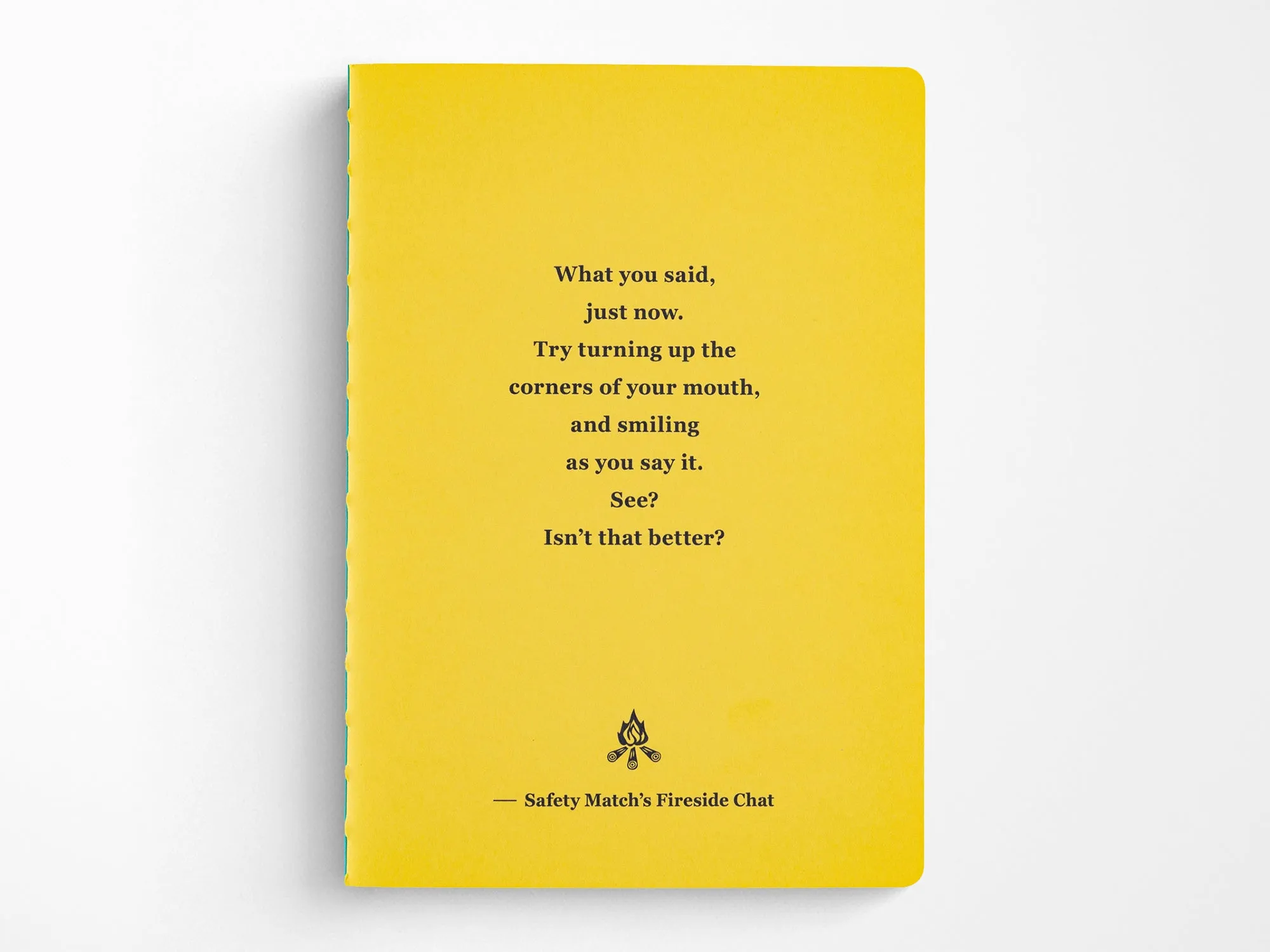 Fireside Chat Blank Notebook - B6 Size