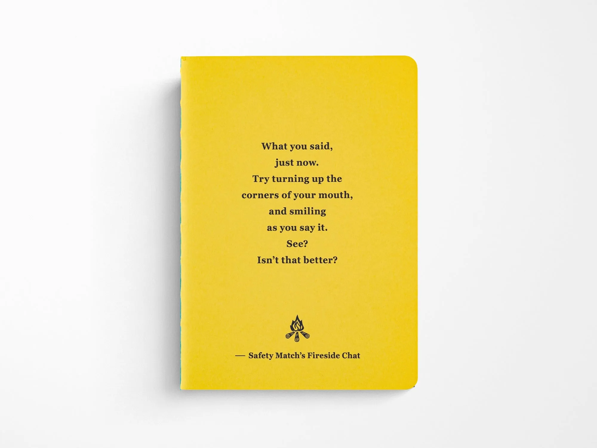 Fireside Chat Blank Notebook - B7 Size