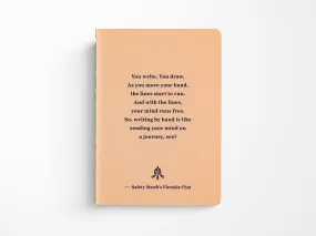 Fireside Chat Lined Notebook - B7 Size