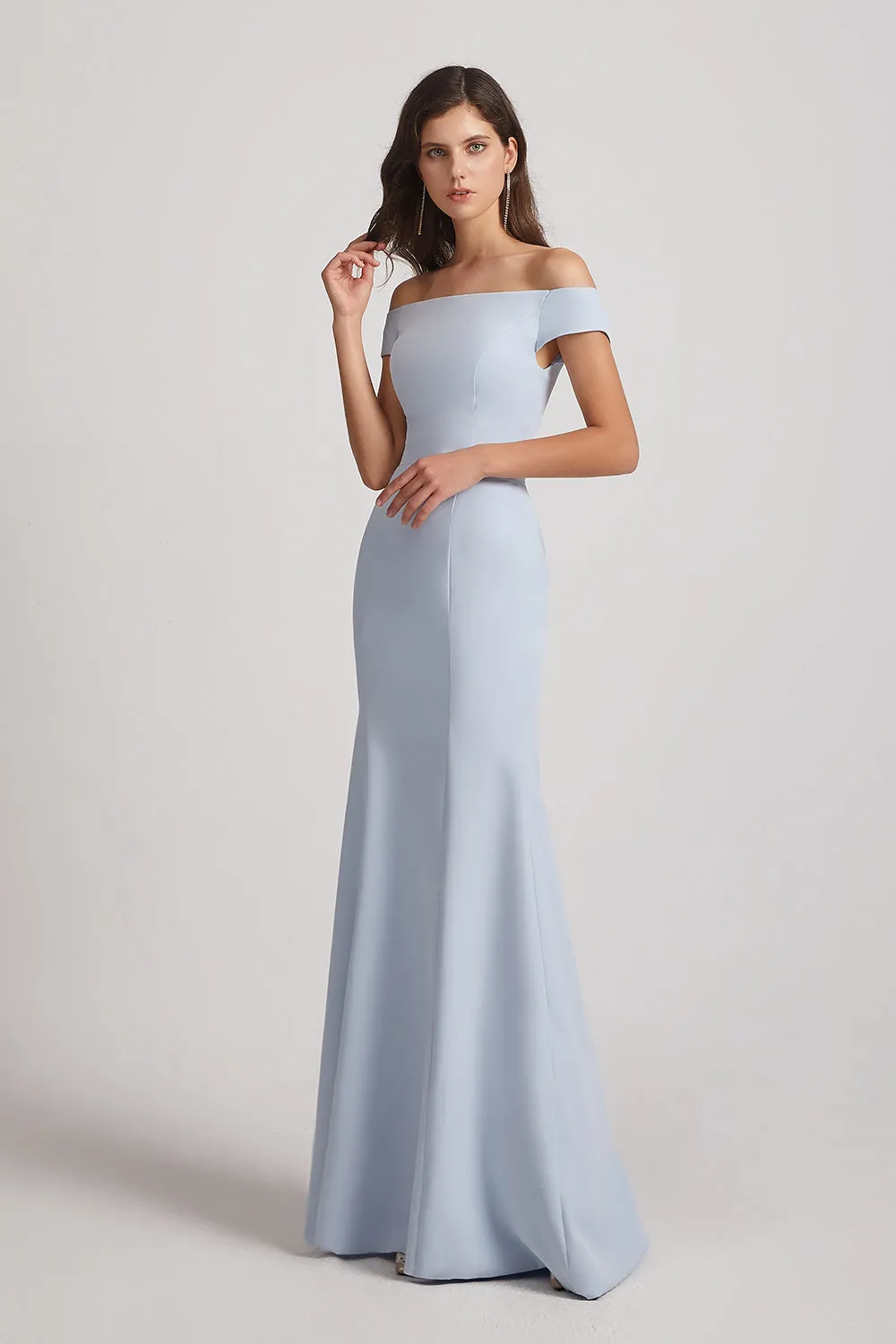 Floor Length Off The Shoulder Mermaid Bridesmaid Dresses (AF0009)