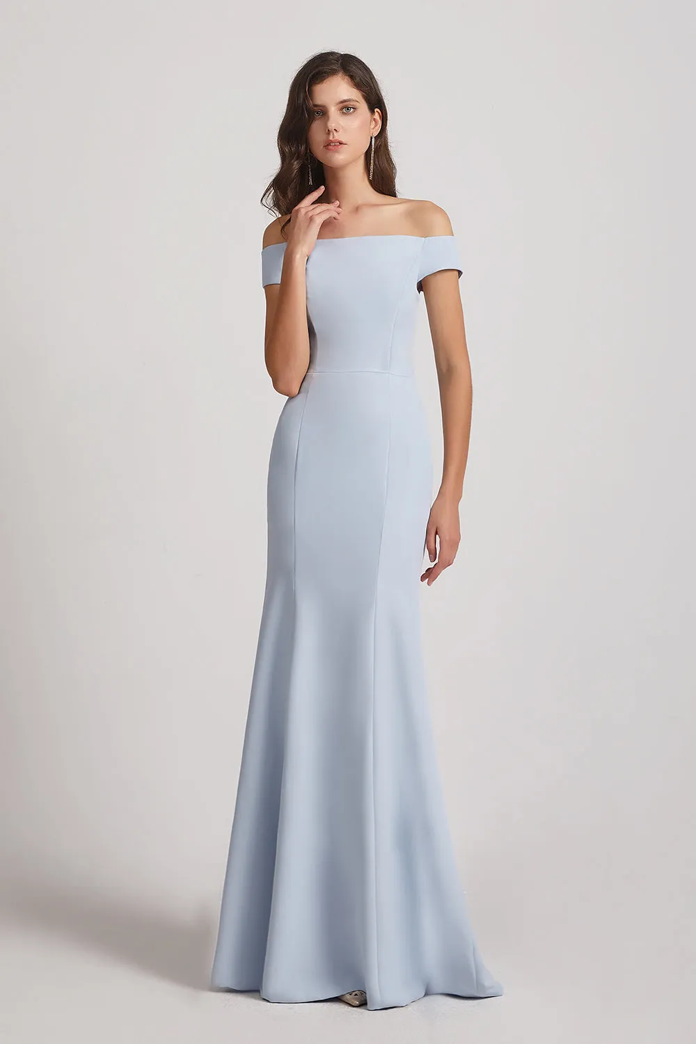 Floor Length Off The Shoulder Mermaid Bridesmaid Dresses (AF0009)