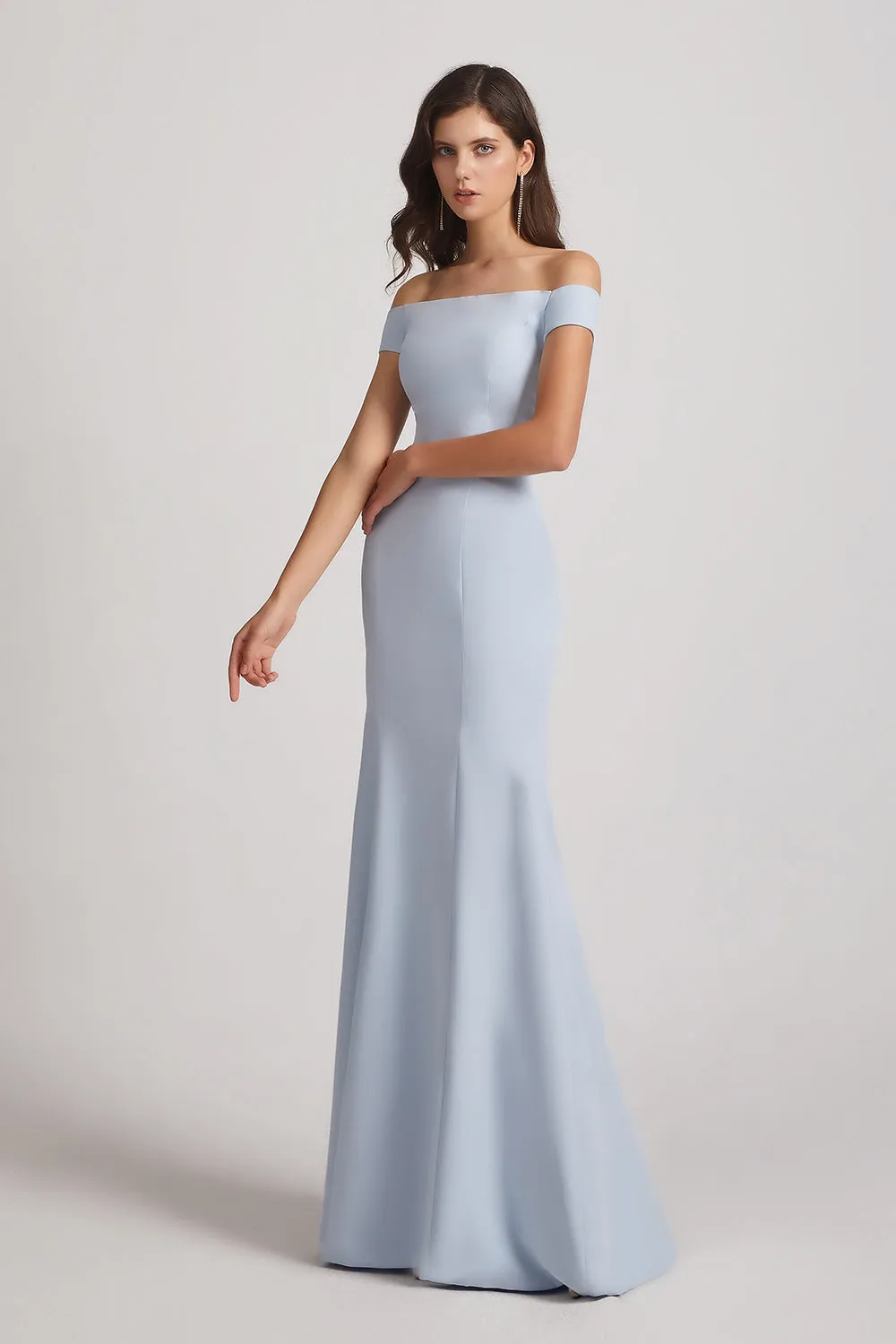 Floor Length Off The Shoulder Mermaid Bridesmaid Dresses (AF0009)