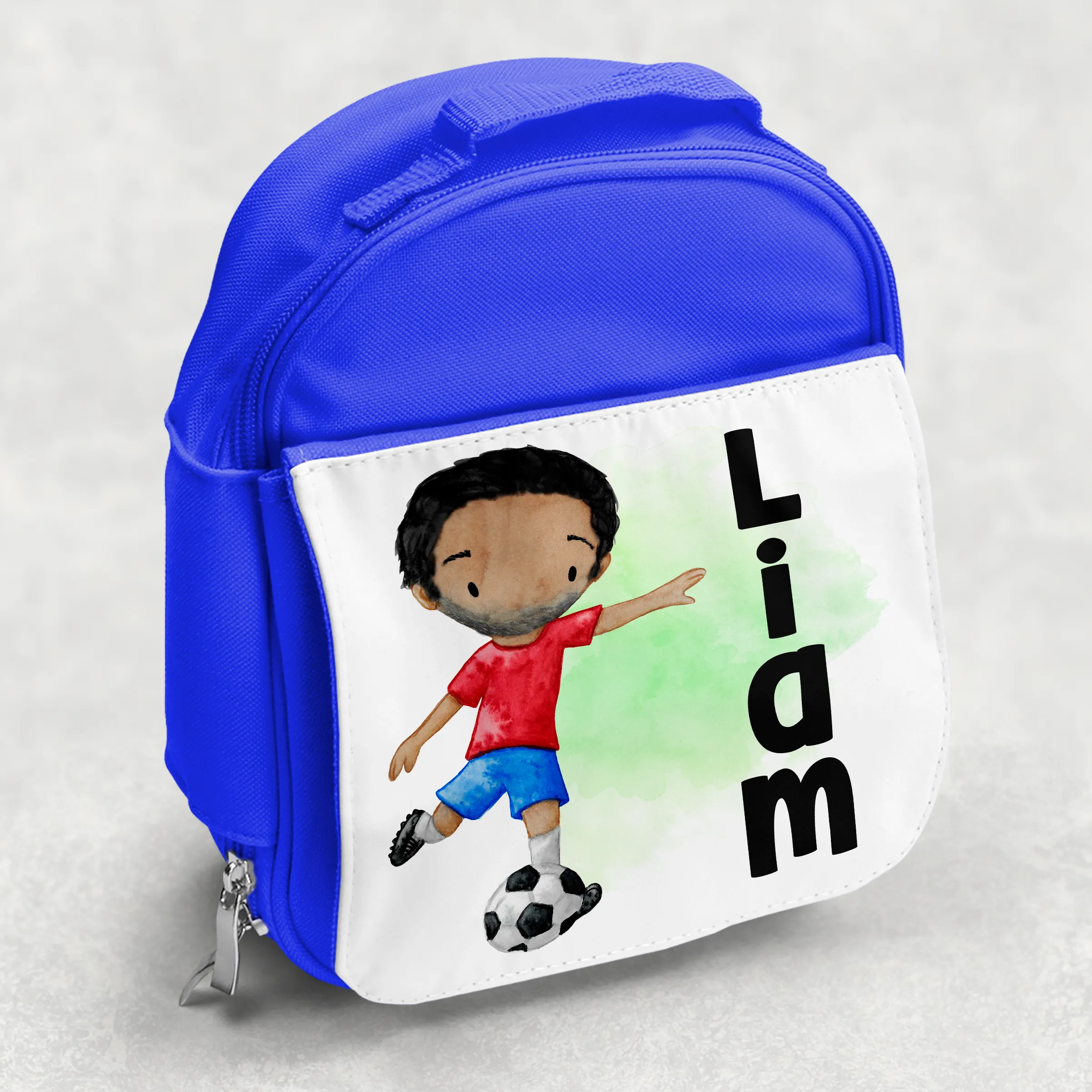 Football Personalised Kids Insulated Lunch Bag