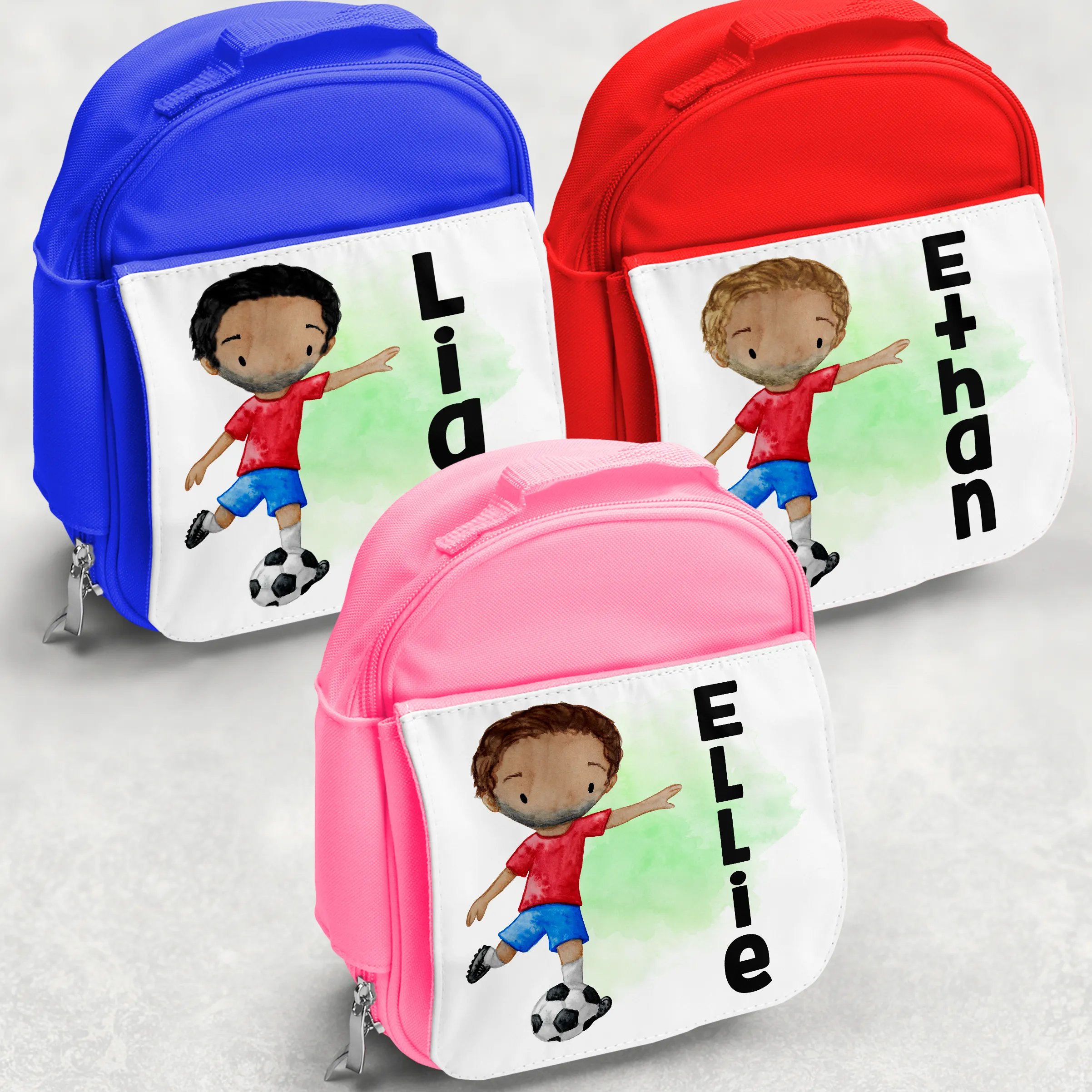 Football Personalised Kids Insulated Lunch Bag