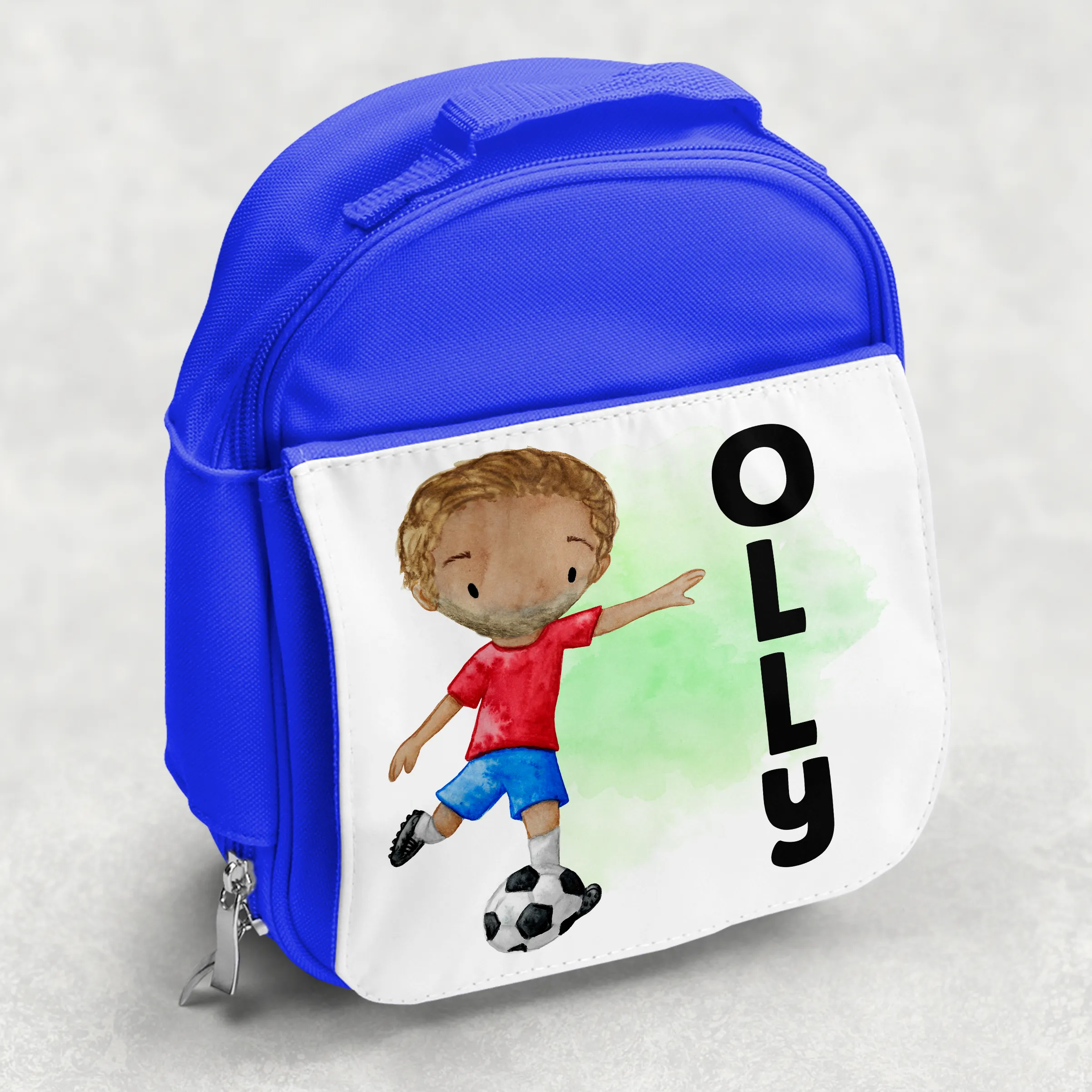 Football Personalised Kids Insulated Lunch Bag