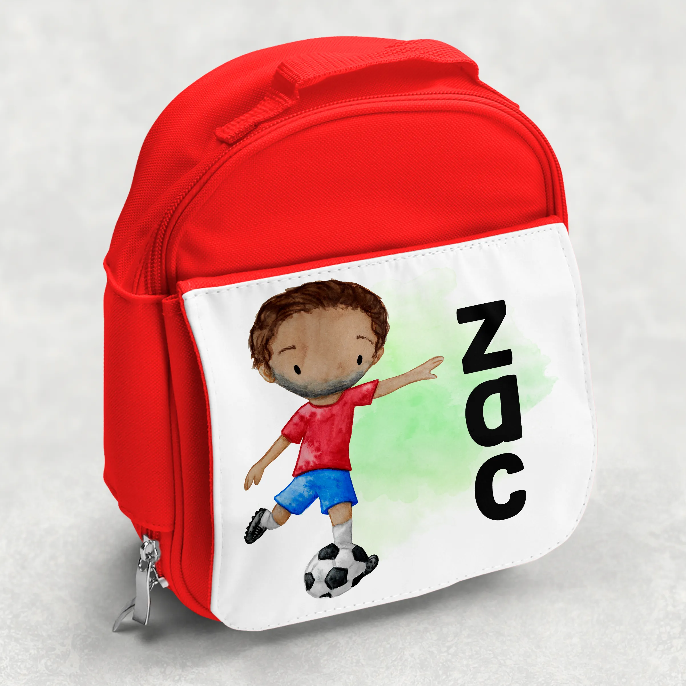 Football Personalised Kids Insulated Lunch Bag