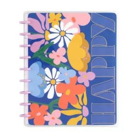 Fun Fleurs - Dotted Lined Classic Notebook - 60 Sheets