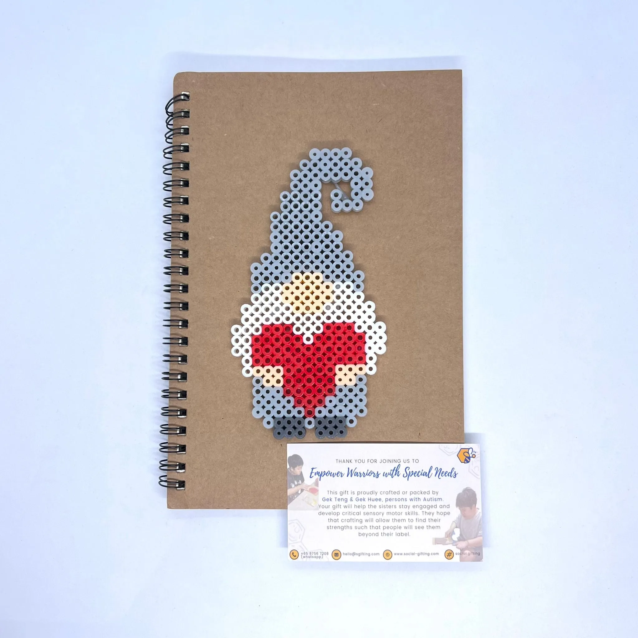 Hama Beads Lined Notebook with Pen