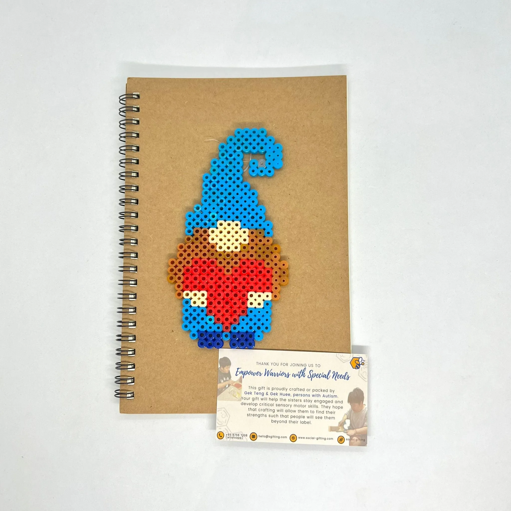 Hama Beads Lined Notebook with Pen