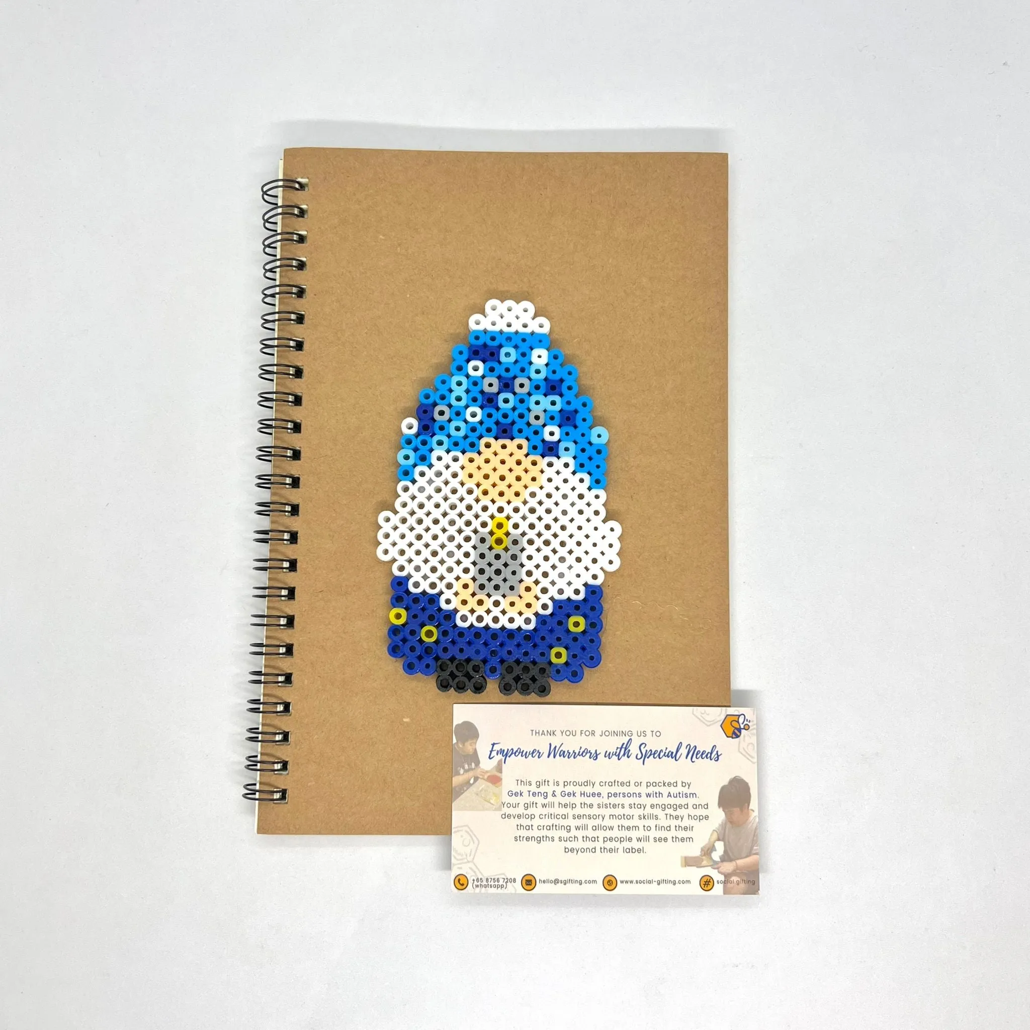 Hama Beads Lined Notebook with Pen