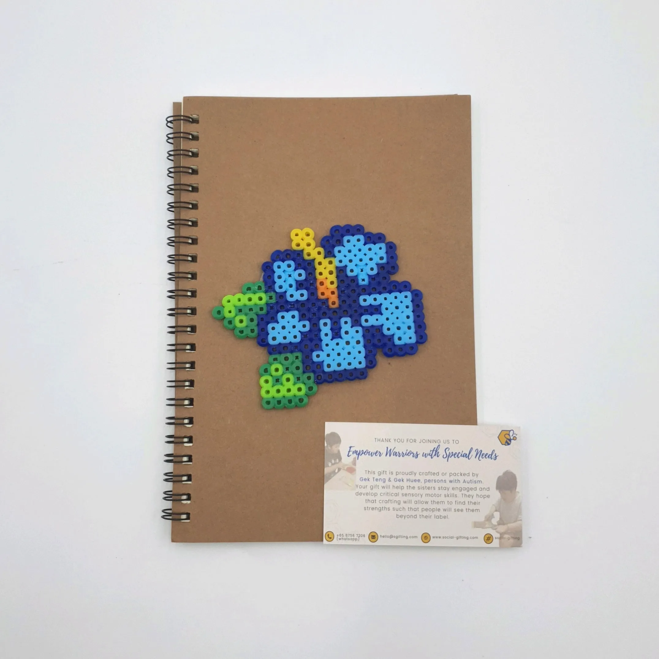 Hama Beads Lined Notebook with Pen