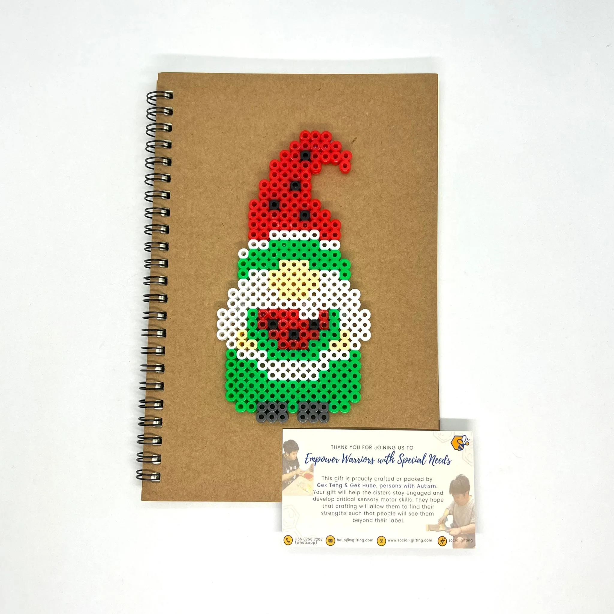 Hama Beads Lined Notebook with Pen