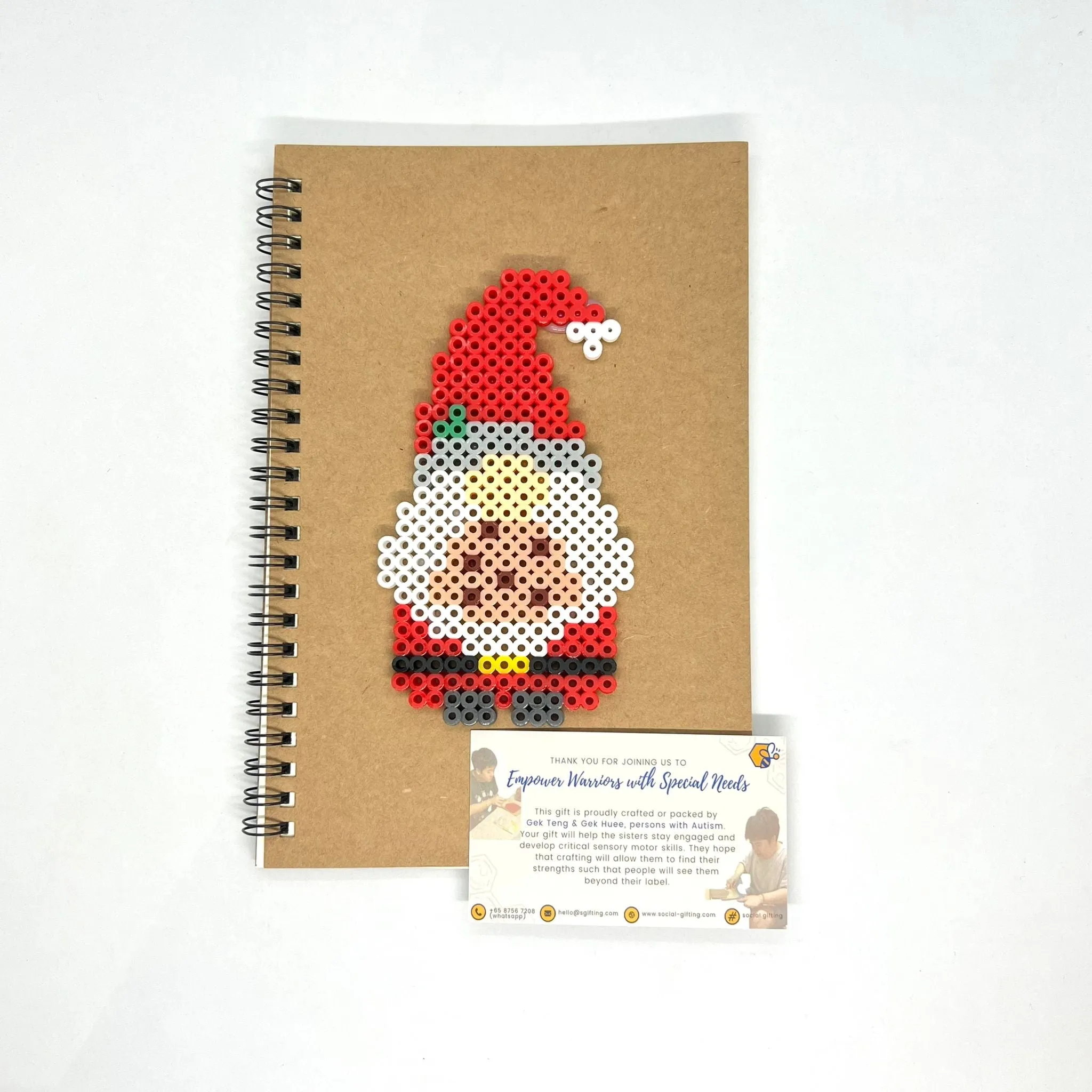 Hama Beads Lined Notebook with Pen