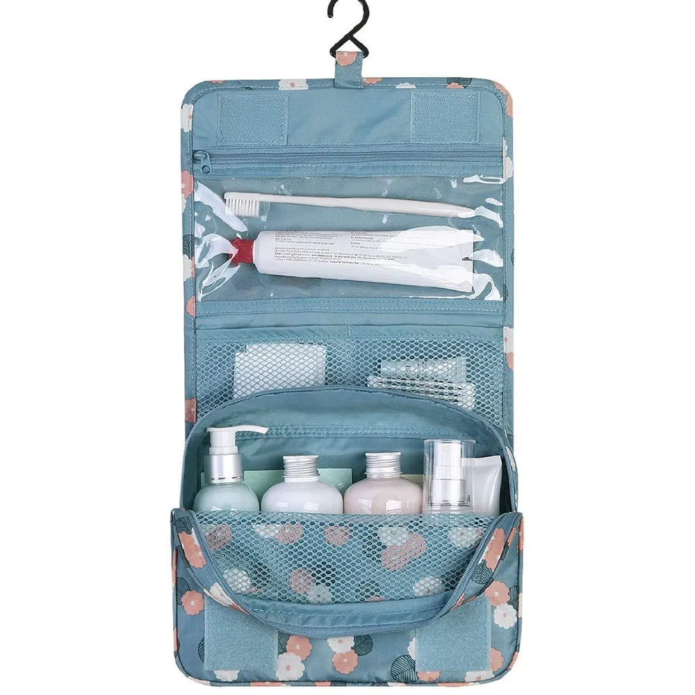 Hanging Travel Toiletry Bag Collapsible Makeup Storage Kit